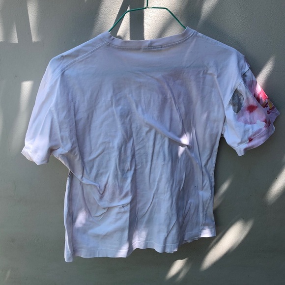 Sergio Tacchini White Abstract Girls Tennis Top - Picture 2 of 2